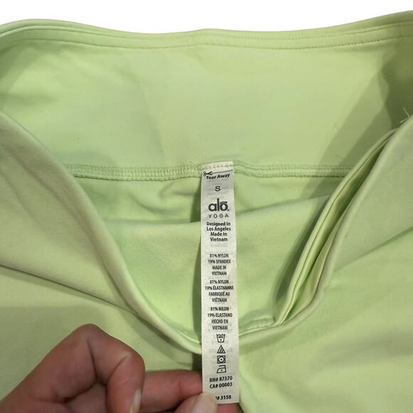 Alo Women’s pale lime green leggings, S - Picture 3 of 6